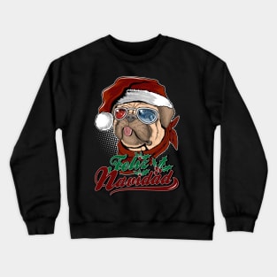 Feliz Navidad cute pug Crewneck Sweatshirt